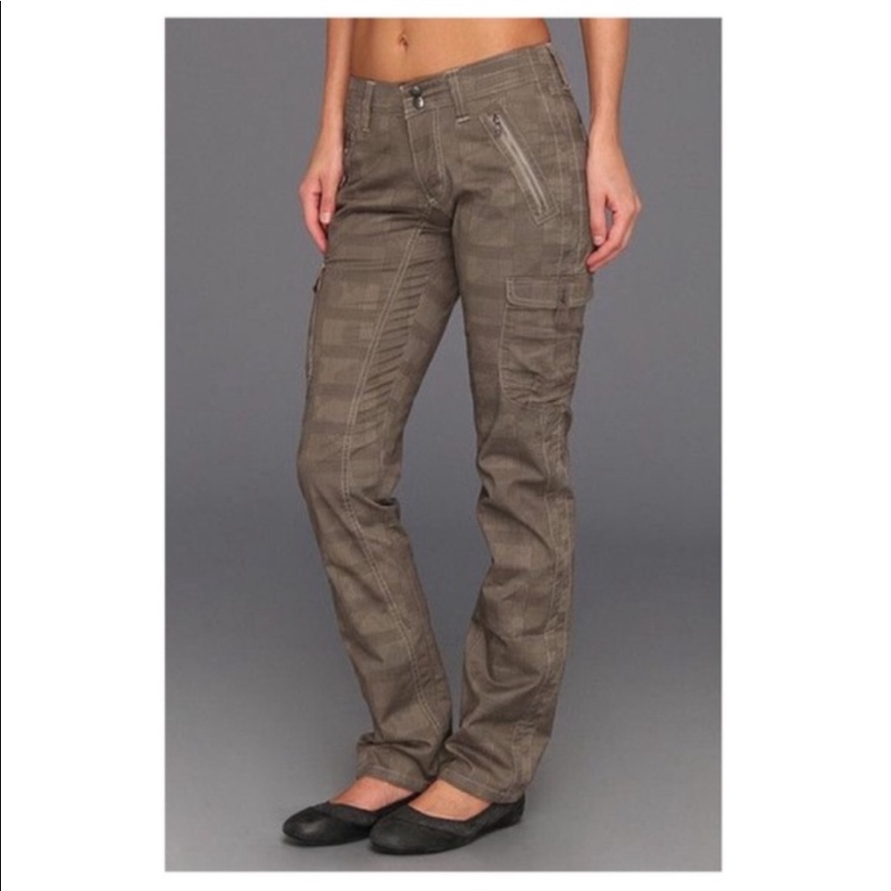 Kuhl Katerina Camo Plaid Cargo Pant Outdoor Hiking